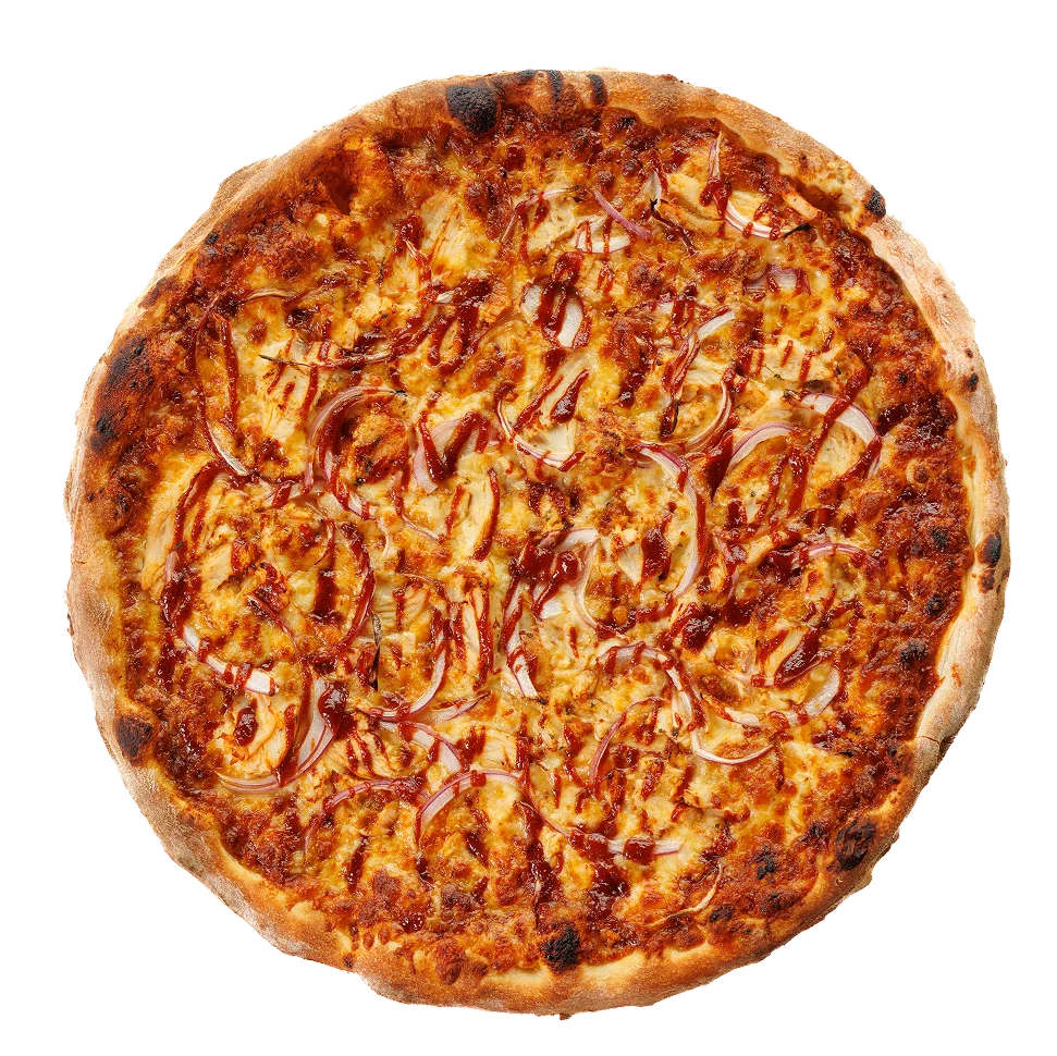 BBQ chicken pizza